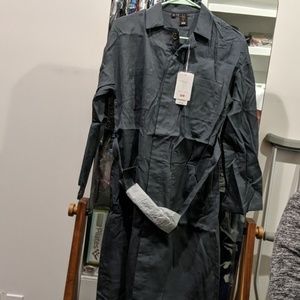 Hana Tajima belted long sleeve dress